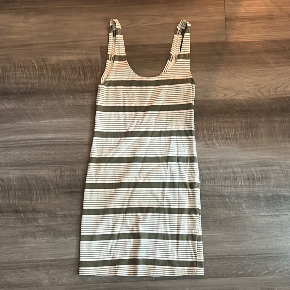 Striped Sleeveless Bodycon Dress